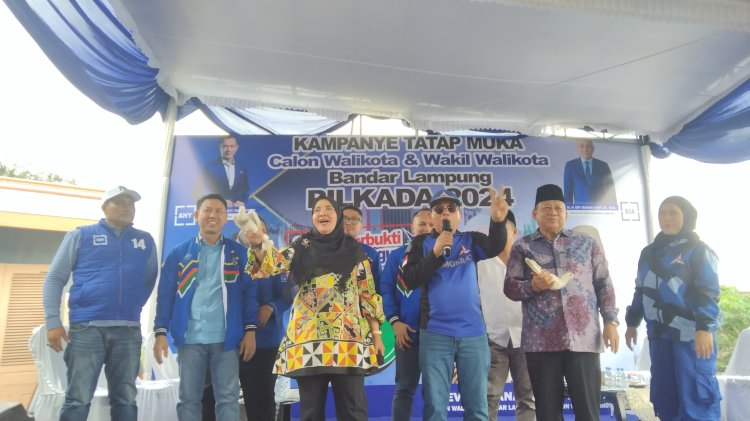 Demokrat Optimis Eva-Deddy Menang Telak di Pilkada Bandar Lampung 2024