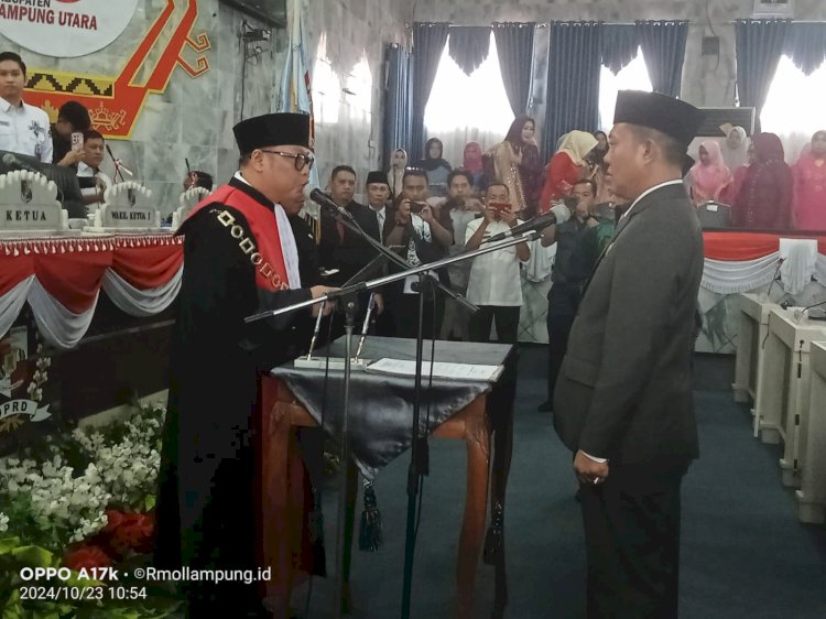 M. Yusrizal Kembali Pimpin DPRD Lampung Utara Periode 2024-2029