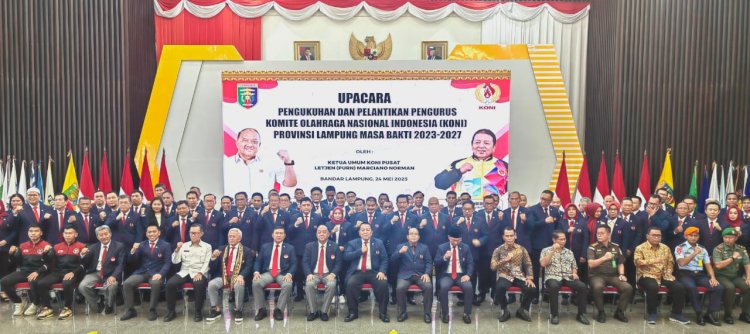 28 Orang Dikeluarkan, Ini Struktur KONI Lampung yang Baru
