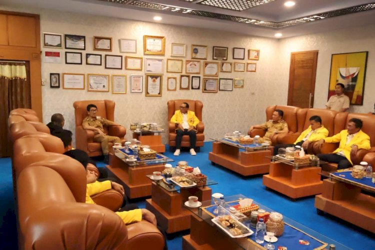 Jelang Musda, Golkar Lampung Utara Audiensi dengan Bupati Hamartoni