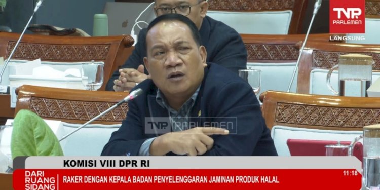 Anggota DPR dari Lampung Aprozi Alam Cecar Kepala BPJPH soal Dapur MBG Belum Bersertifikat Halal