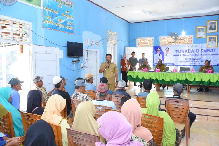 Wabup Nadirsyah Tinjau Tubaba Q Sehat di Balai Tiyuh Pagar Dewa