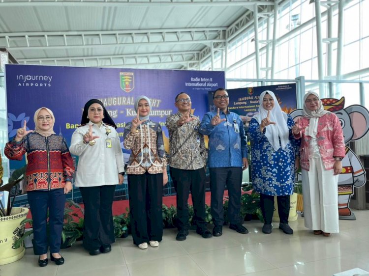 Tanpa APBD, Penerbangan Internasional Lampung–Malaysia Resmi Mengudara