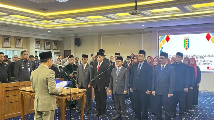 Sekdaprov Lampung Lantik 20 Pejabat Hari Ini, Berikut Daftarnya