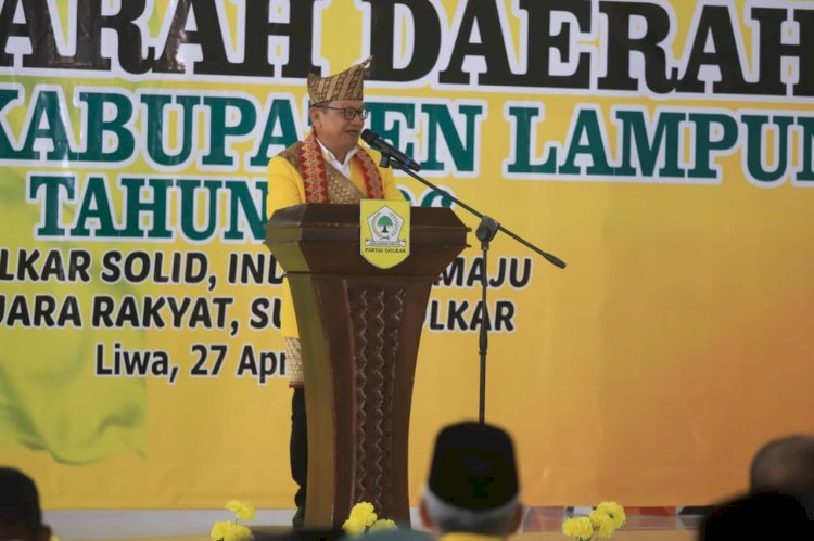 Buka dan Hadiri Musda XI, Hanan Ajak Kader Golkar Lampung Barat Tetap Solid