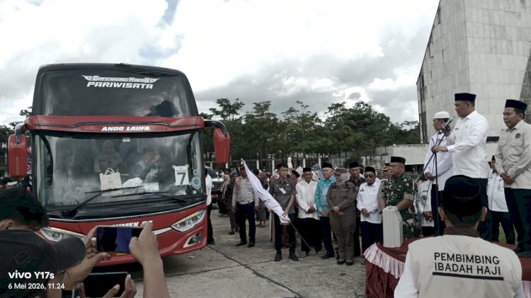 Wabup Nadirsyah Lepas 148 Jamaah Haji Tubaba ke Tanah Suci