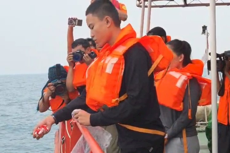 Istri dan Anak Yudhistiro Pranoto Tabur Bunga di Titik Terakhir Arupadatu 1