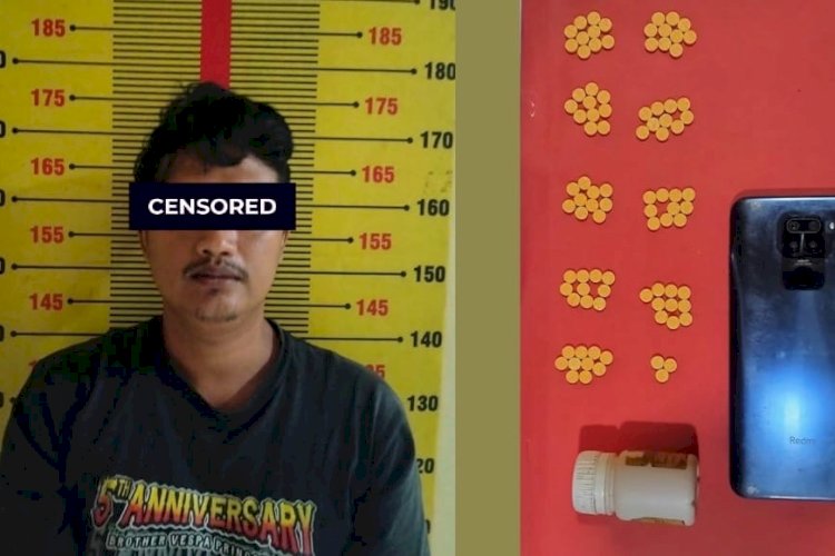 Warung Kelontongan di Pringsewu Diduga Jadi Kedok Jual Obat Keras, 93 Pil Heximer Disita