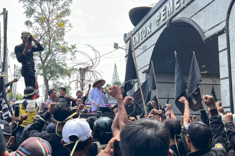 Orasi di Hari Tani, Wahrul Bicara Komitmen Penyelesaian Konflik Agraria