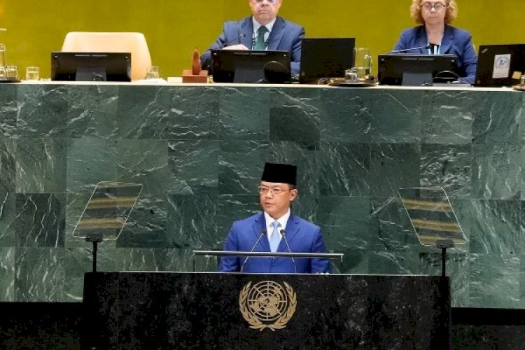 Sugiono di PBB, Indonesia Berdiri Bersama Rakyat Palestina