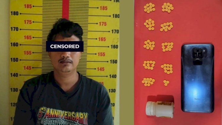 Warung Kelontongan di Pringsewu Diduga Jadi Kedok Jual Obat Keras, 93 Pil Heximer Disita