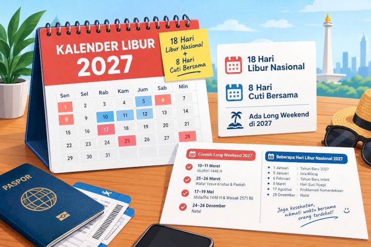 Catat! Pemerintah Tetapkan 26 Hari Libur dan Cuti Bersama 2027