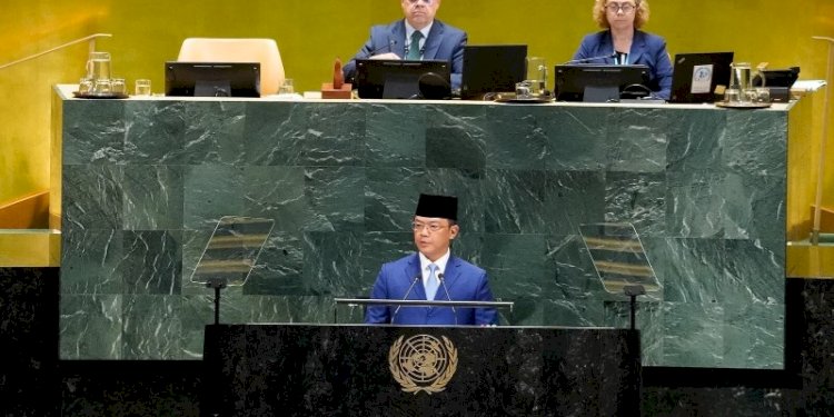 Sugiono di PBB, Indonesia Berdiri Bersama Rakyat Palestina