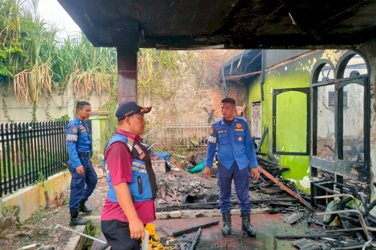 Kompor Portabel Meledak, Rumah Warga Rajabasa Ludes Dilalap Api