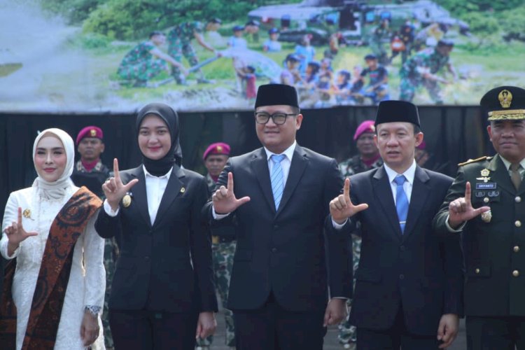 Wagub Jihan dan Ketua DPRD Lampung Hadiri HUT ke-81 TNI di Saburai