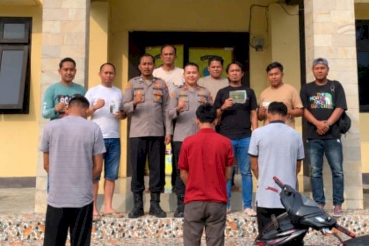 Polisi Tangkap Tiga Terduga Penadah Motor Curian di Tanggamus