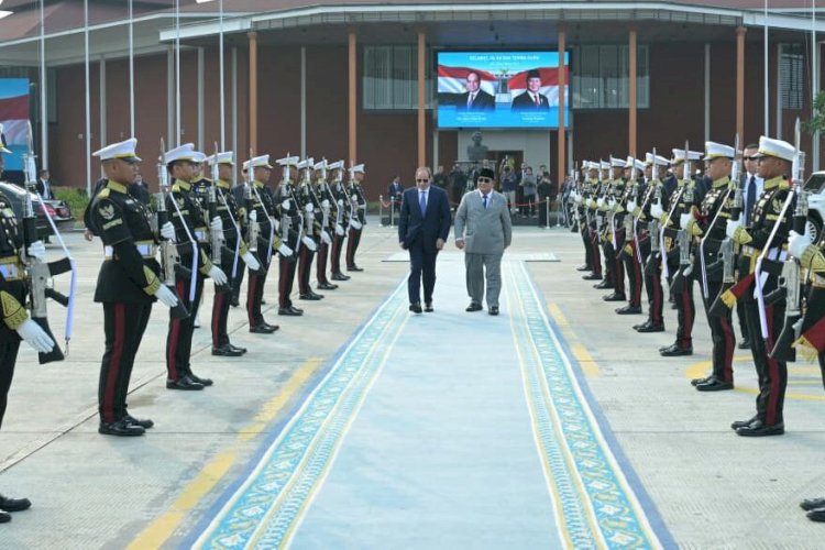 Prabowo Antar El-Sisi hingga Tangga Pesawat, Jet Tempur TNI Kawal Kepulangan Presiden Mesir