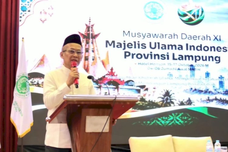 Kembali Pimpin MUI Lampung, Prof Mukri Tekankan Kolaborasi dan Pengabdian Umat