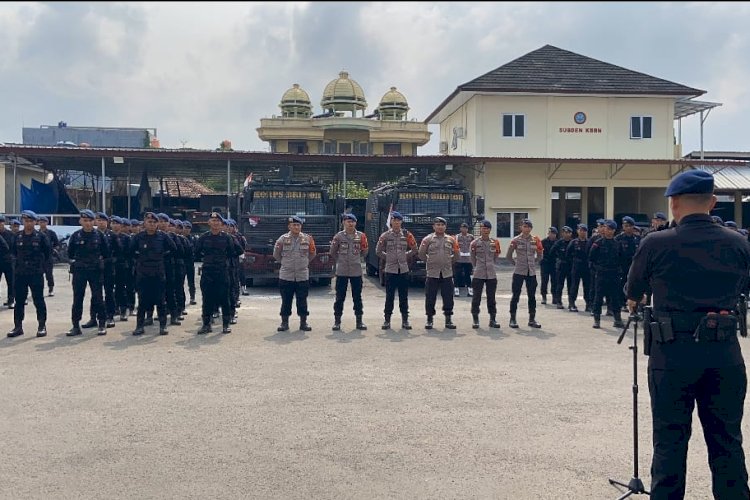 Brimob Lampung Dikerahkan ke Sumsel, Perkuat Pemadaman Karhutla