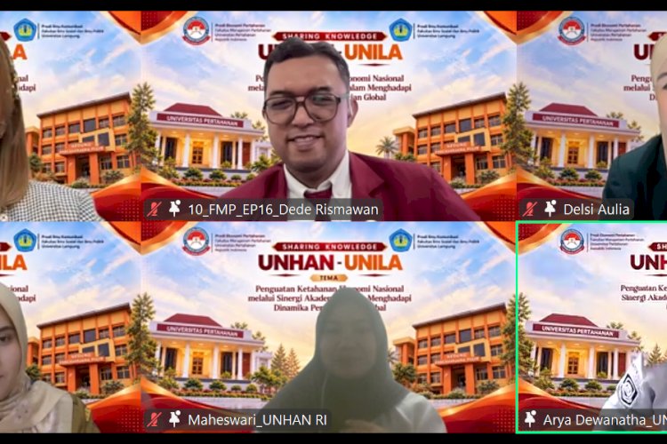 Unhan-Unila Bahas Ketahanan Ekonomi Nasional di Tengah Dinamika Global