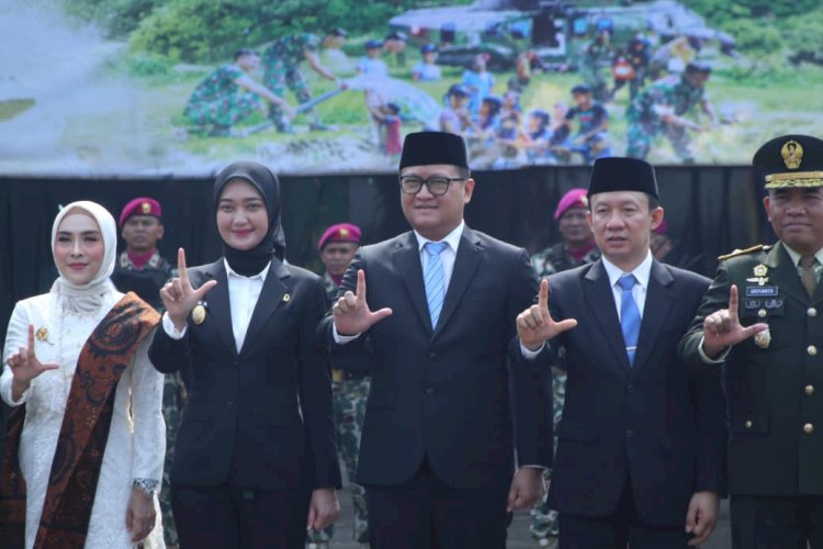 Wagub Jihan dan Ketua DPRD Lampung Hadiri HUT ke-81 TNI di Saburai