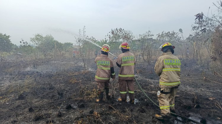 Lahan Milik PT SBR di Bandar Lampung Terbakar, Diduga Dipicu Bakar Sampah