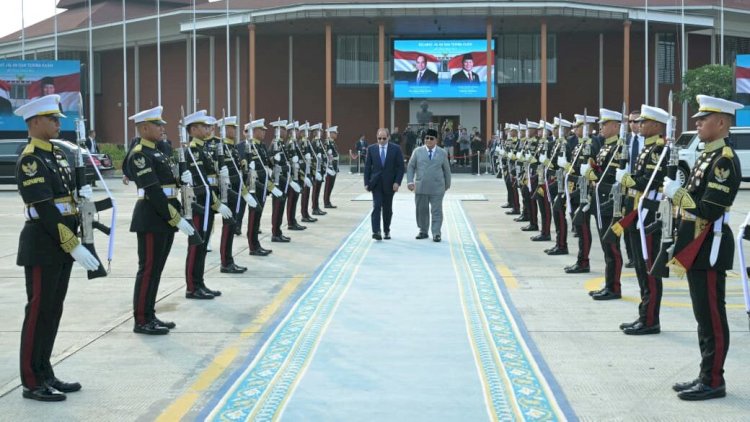 Prabowo Antar El-Sisi hingga Tangga Pesawat, Jet Tempur TNI Kawal Kepulangan Presiden Mesir