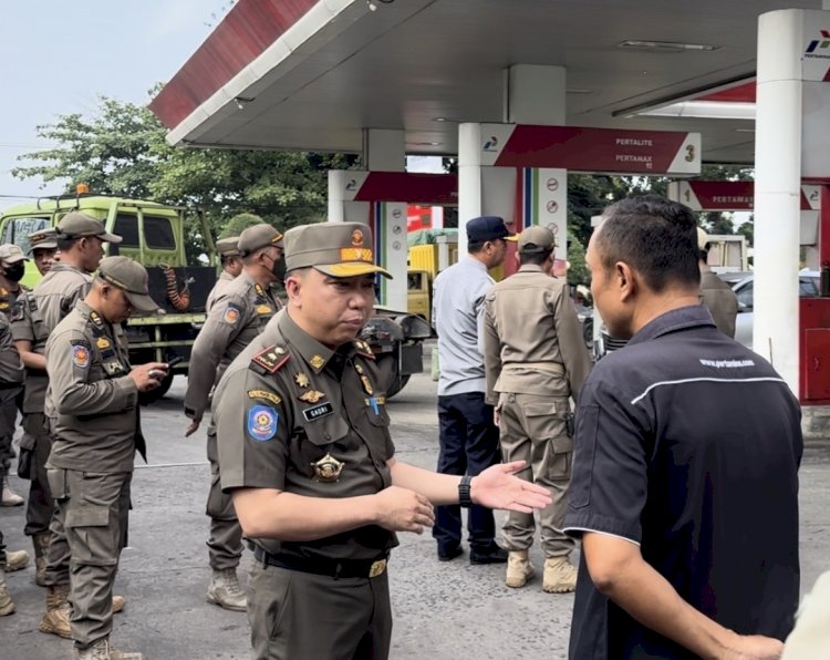 Satpol PP Temukan Banyak Truk Luar Daerah Isi Solar Subsidi di Bandar Lampung