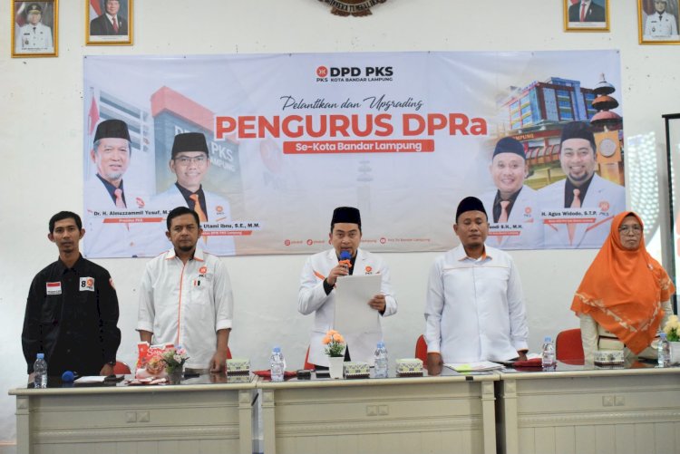 Lantik 630 Pengurus Ranting, PKS Bandar Lampung Perkuat Kedekatan dengan Warga